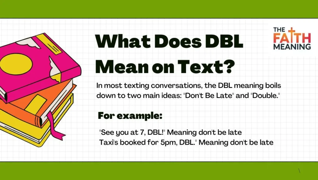 What Does DBL Mean on Text?