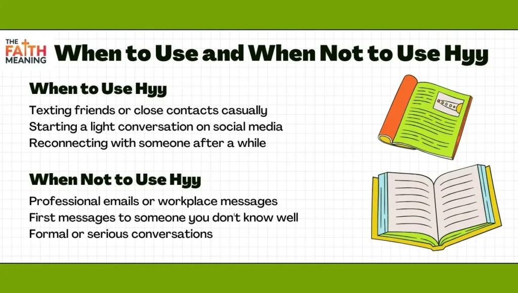 When to Use and When Not to Use Hyy