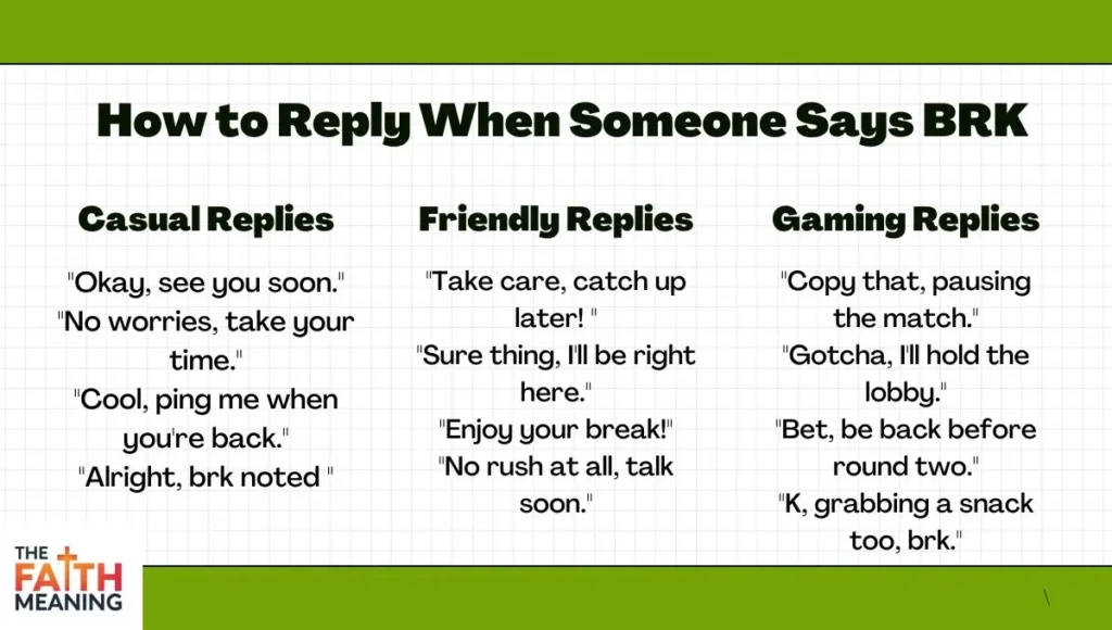 How to Reply When Someone Says BRK