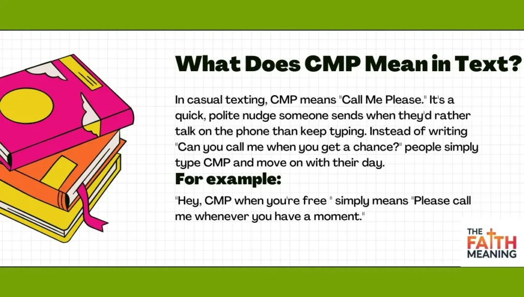 What Does CMP Mean in Text?