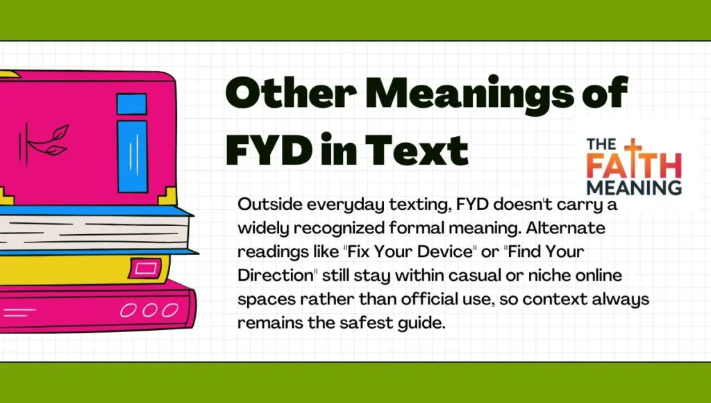 Other Meanings of FYD in Text