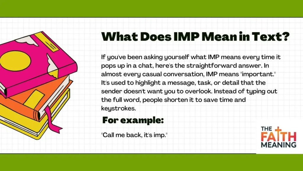 What Does IMP Mean in Text?