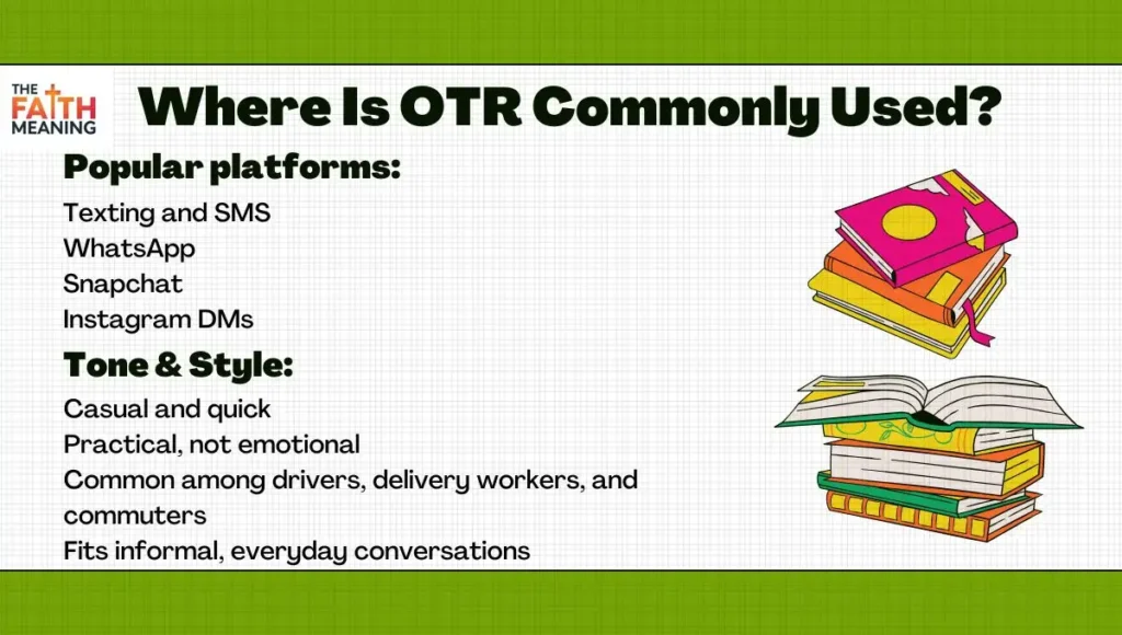Where Is OTR Commonly Used?