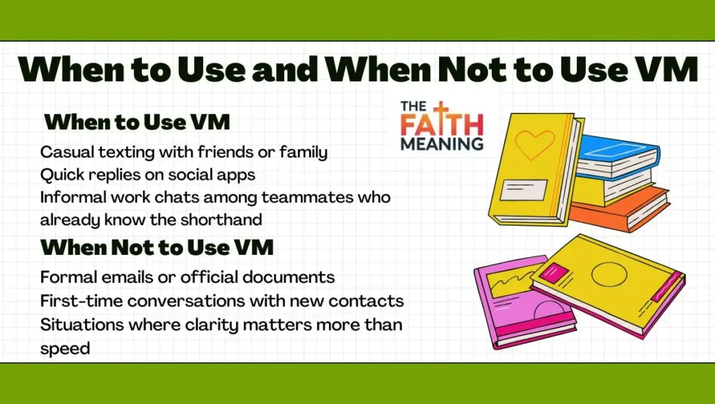 🕓 When to Use and When Not to Use VM