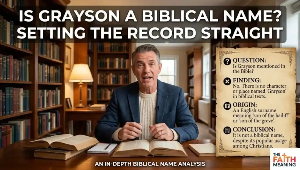 Is Grayson a Biblical Name? Setting the Record Straight
