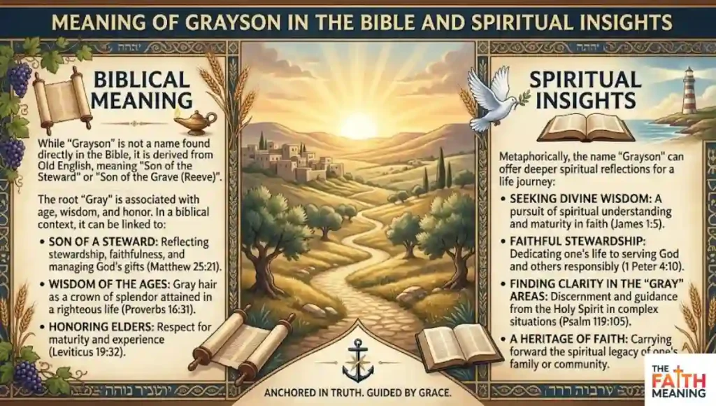 Meaning of Grayson in the Bible and Spiritual Insights