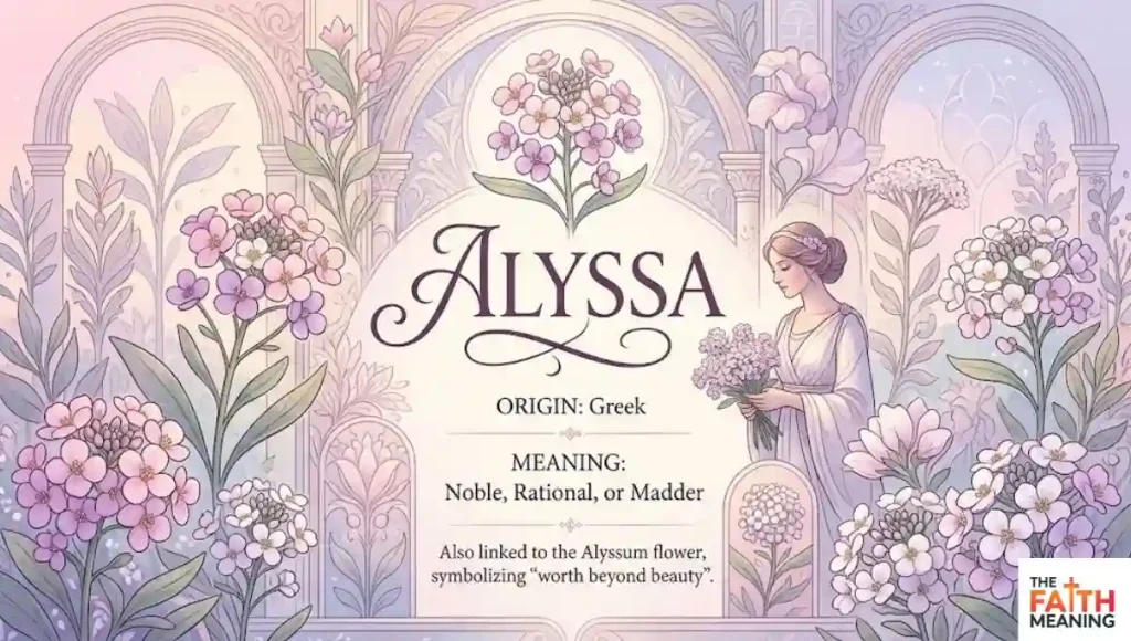 The Origin of the Name ALYSSA