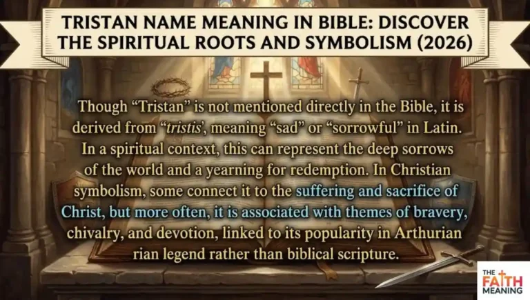 Tristan Name Meaning in Bible: Discover the Spiritual Roots and Symbolism (2026)