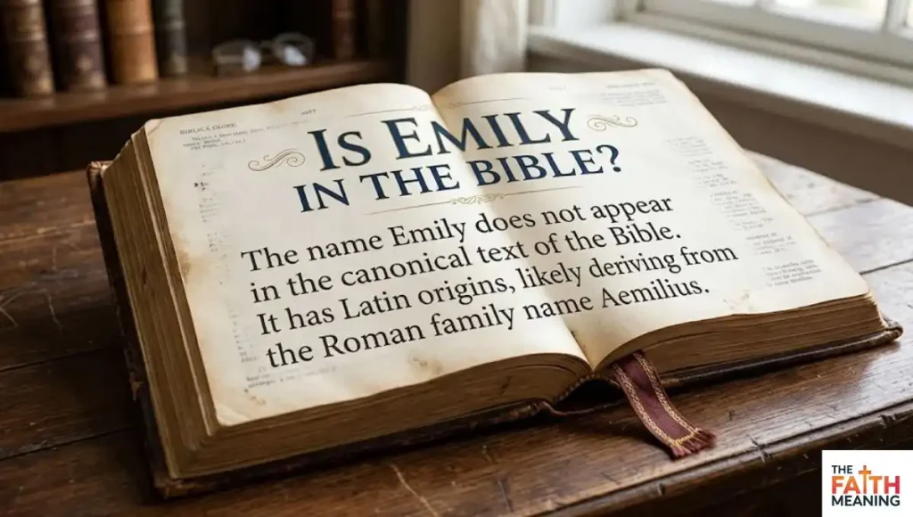 Is Emily in the Bible?