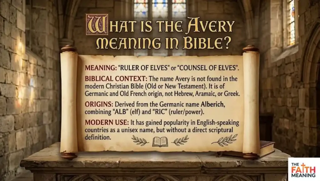 What Is the Avery Meaning in the Bible?