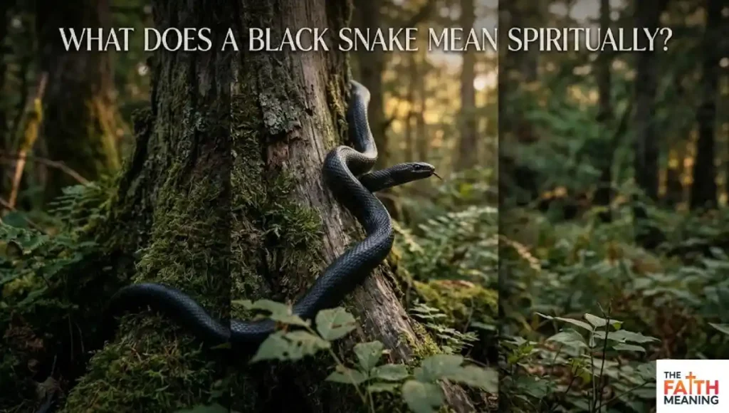 What does a black snake mean spiritually?