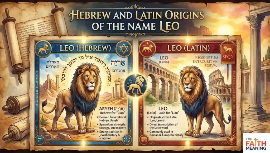 Hebrew and Latin Origins of the Name Leo