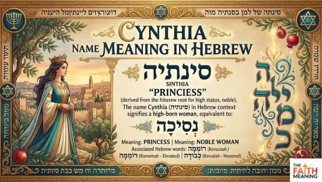 Cynthia Name Meaning in Hebrew