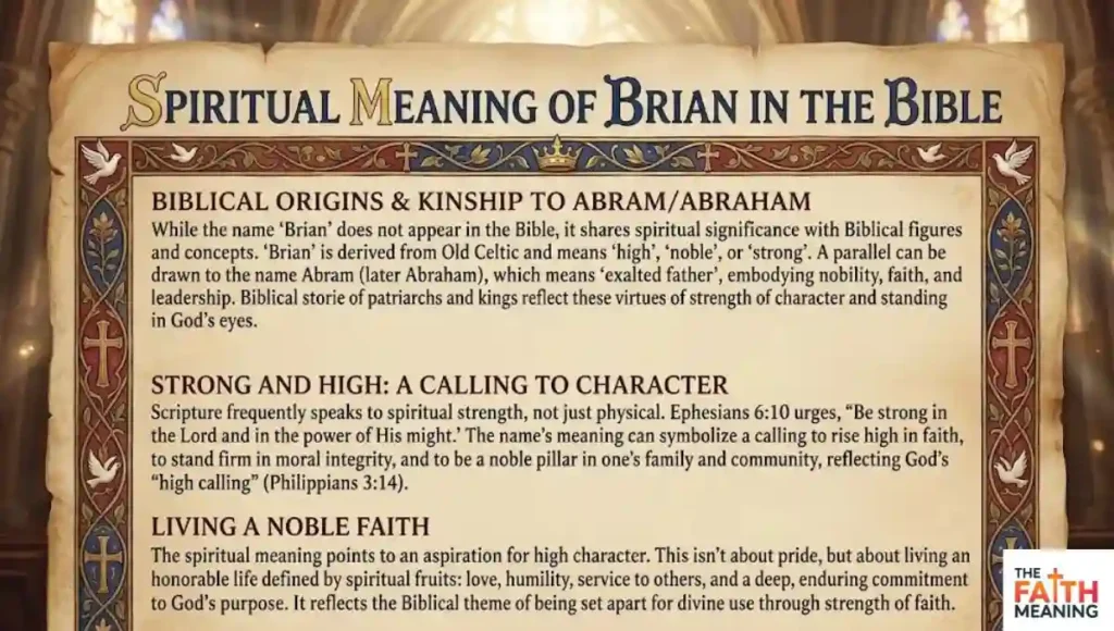 Spiritual Meaning of Brian in the Bible