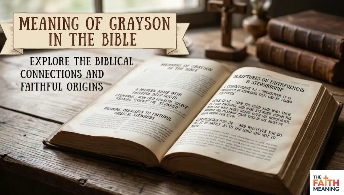 Meaning of Grayson in the Bible – Explore the Biblical Connections and Faithful Origins