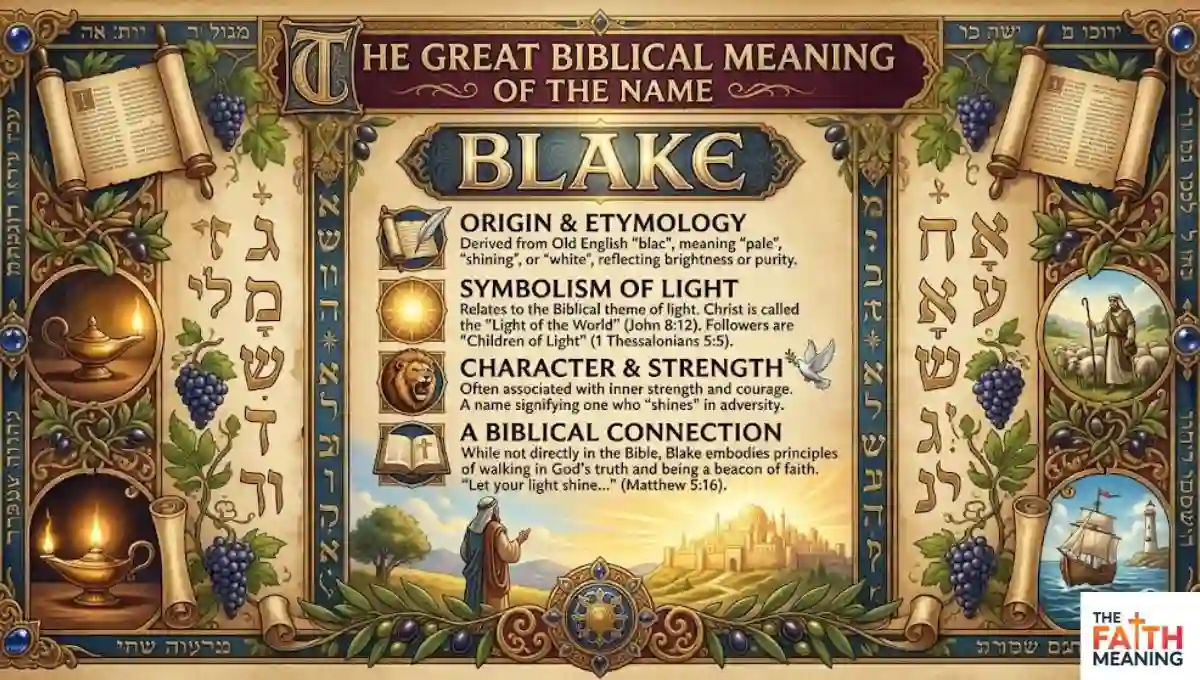 The Great Biblical Meaning of the Name Blake
