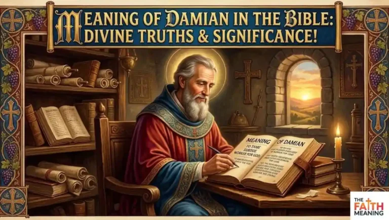 Meaning of Damian in the Bible: Divine Truths & Significance!