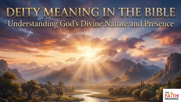 Deity Meaning in the Bible: Understanding God’s Divine Nature and Presence