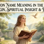 Peyton Name Meaning in the Bible: Origin, Spiritual Insight & Faith
