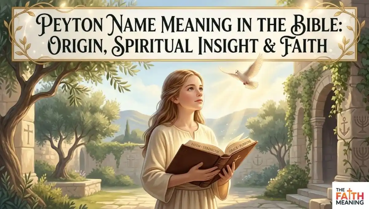 Peyton Name Meaning in the Bible: Origin, Spiritual Insight & Faith