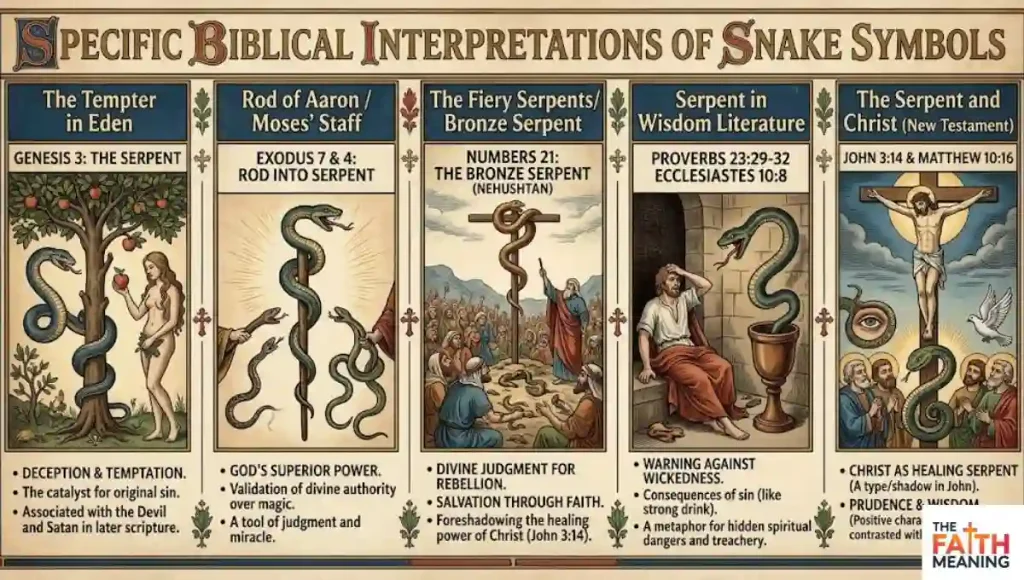 Specific Biblical Interpretations of Snake Symbols